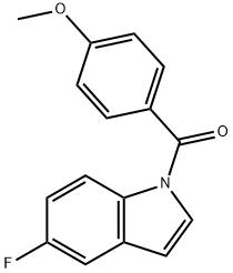 5-fluoro-1-(4-methoxybenzoyl)-1H-indole Struktur