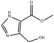 5-(ヒドロキシメチル)-1H-イミダゾール-4-カルボン酸メチル 化学構造式