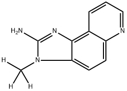2-Amino-3-(trideuteromethyl)-3H-Imidazo[4,5-F]-quinoline Struktur