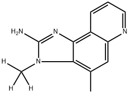2-Amino-3-(methyl-d3)-4-methyl-3H-imidazo[4,5-f]quinoline Struktur