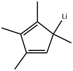 テトラメチルシクロペンタジエニドリチウム 化学構造式