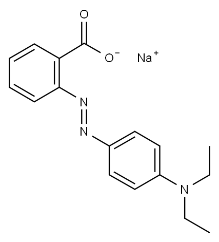 sodium 2-[[4-(diethylamino)phenyl]azo]benzoate Struktur