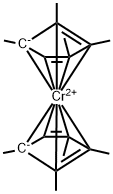 二(四甲基环戊二烯基)铬(II) 结构式