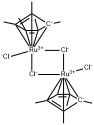 DICHLORO(PENTAMETHYLCYCLOPENTADIENYL)RUTHEN(III) DIMER Structure