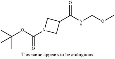 tert-butyl 3-(methoxy(methyl)carbamoyl)azetidine-1-carboxylate Structure