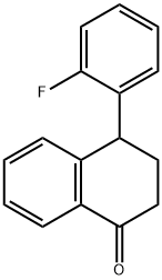 4-(2-Fluorophenyl)-3,4-dihydronaphthalen-1(2H)-one Struktur
