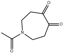 1H-Azepine-4,5-dione, 1-acetyltetrahydro- (9CI) Struktur