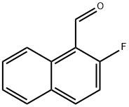 2-フルオロ-1-ナフタレンカルボキシアルデヒド 化学構造式