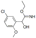 Benzeneethanimidic  acid,  5-chloro--alpha--hydroxy-2-methoxy-,  ethyl  ester  (9CI) 结构式