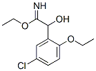 Benzeneethanimidic  acid,  5-chloro-2-ethoxy--alpha--hydroxy-,  ethyl  ester  (9CI) Struktur