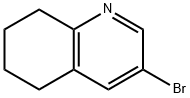 3-ブロモ-5,6,7,8-テトラヒドロキノリン 化学構造式