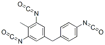 1,3-ジイソシアナト-5-[(4-イソシアナトフェニル)メチル]-2-メチルベンゼン 化学構造式