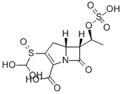(5R,6R)-3-[(Dihydroxymethyl)sulfinyl]-7-oxo-6-[(S)-1-(sulfooxy)ethyl]-1-azabicyclo[3.2.0]hept-2-ene-2-carboxylic acid Structure