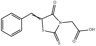 (5-BENZYLIDENE-4-OXO-2-THIOXO-THIAZOLIDIN-3-YL)-ACETIC ACID Struktur