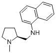 (S)-(-)-1-METHYL-2-(1-NAPHTHYLAMINOMETHYL)PYRROLIDINE Struktur
