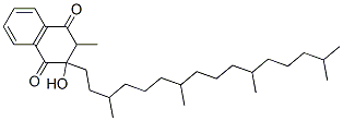 3-hydroxy-2-methyl-3-phytyl-2,3-dihydronaphthoquinone Structure