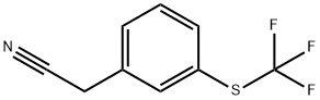 3-(TRIFLUOROMETHYLTHIO)PHENYLACETONITRILE 化学構造式