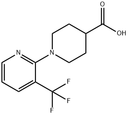 1-[3-(Trifluoromethyl)pyridin-2-yl]piperidine-4-carboxylic acid Structure