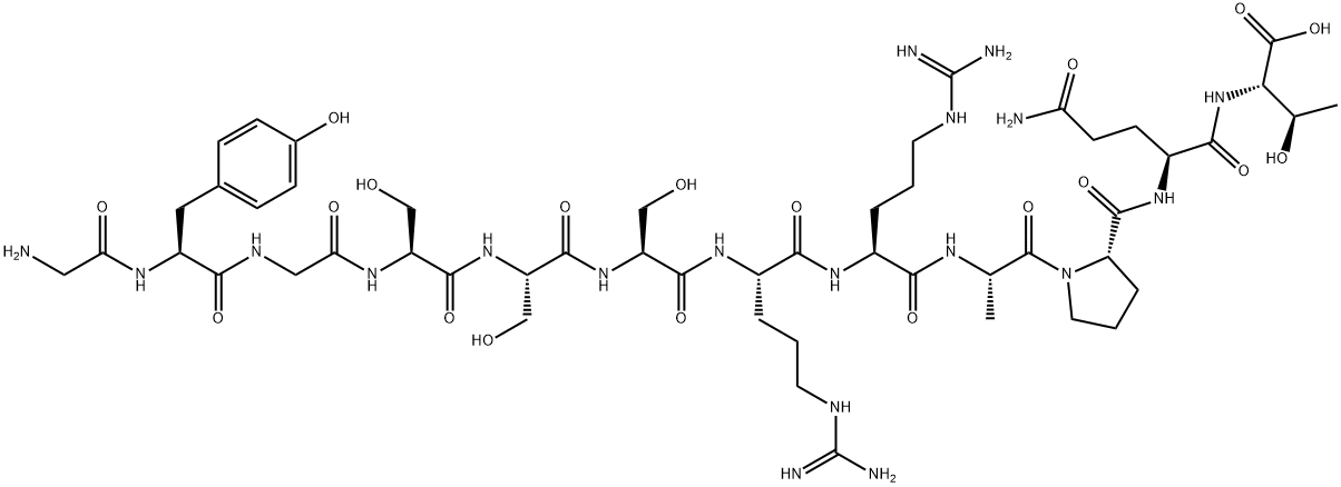 H-GLY-TYR-GLY-SER-SER-SER-ARG-ARG-ALA-PRO-GLN-THR-OH Structure