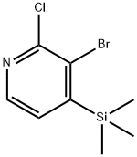 3-bromo-2-chloro-4-trimethylsilanyl-pyridine Structure