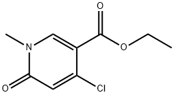 4-CHLORO-1-METHYL-6-OXO-1,6-DIHYDRO-PYRIDINE-3-CARBOXYLIC ACID ETHYL ESTER Structure