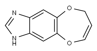 1H,6H-[1,4]Dioxepino[2,3-f]benzimidazole(9CI) Structure