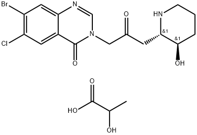 Halofuginone Lactate Structure