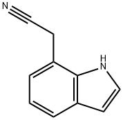 吲哚-7-乙腈 结构式