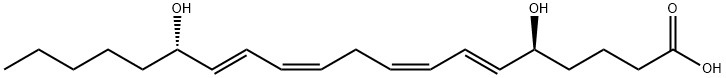 5(S), 15(S)-DIHETE,82200-87-1,结构式