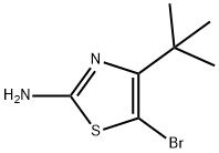 2-氨基-4-叔丁基-5-溴噻唑, 82202-32-2, 结构式