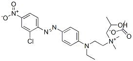 [2-[[4-[(2-chloro-4-nitrophenyl)azo]phenyl]ethylamino]ethyl](2-hydroxypropyl)dimethylammonium acetate Structure