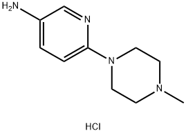 3-氨基-6-(4-甲基哌嗪-1-基)吡啶盐酸盐, 82205-57-0, 结构式