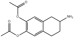 2-amino-6,7-diacetoxy-1,2,3,4-tetrahydronaphthalene Struktur