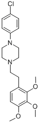 Piperazine, 1-(4-chlorophenyl)-4-(2-(3,4,5-trimethoxyphenyl)ethyl)- Structure