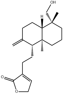 19-HYDROXY-8(17),13-LABDADIEN-16,15-OLIDE Struktur
