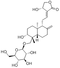 穿心莲内酯苷, 82209-76-5, 结构式