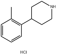 4-(2-METHYLPHENYL) PIPERIDINE HYDROCHLORIDE Structure