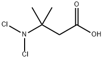 3-(dichloroamino)-3-methyl-butanoic acid Structure