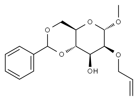 Methyl 2-O-Allyl-4,6-O-benzylidene-a-D-mannopyranoside, 82228-09-9, 结构式