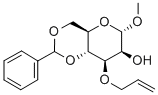 Methyl 3-O-Allyl-4,6-O-benzylidene-a-D-mannopyranoside, 82228-10-2, 结构式