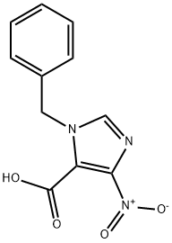 4-NITRO-1-(PHENYLMETHYL)-1H-IMIDAZOLE-5-CARBOXYLIC ACID Structure