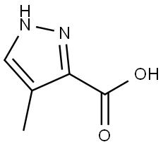 4-METHYLPYRAZOLE-5-CARBOXYLIC ACID Structure