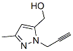 1H-Pyrazole-5-methanol,  3-methyl-1-(2-propynyl)-  (9CI) Structure