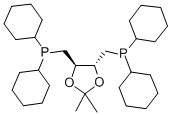 (((4R,5R)-2,2-二甲基-1,3-二氧杂环己烷-4,5-二基)双(亚甲基))双(二环己基膦), 82239-68-7, 结构式