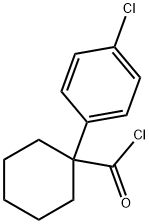 1-(4-クロロフェニル)シクロヘキサンカルボニルクロリド 化学構造式