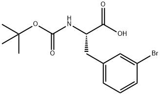 (S)-N-Boc-3-Bromophenylalanine Struktur