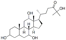 3,7,12,25-tetrahydroxycholestan-24-one 结构式