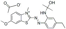 2-[[4-[ethyl(2-hydroxyisopropyl)amino]phenyl]azo]-6-methoxy-3-methylbenzothiazolium acetate|