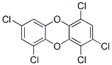 1,2,4,7,9-ペンタクロロジベンゾ-p-ジオキシン 化学構造式