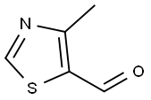 4-メチルチアゾール-5-カルボキシアルデヒド 化学構造式
